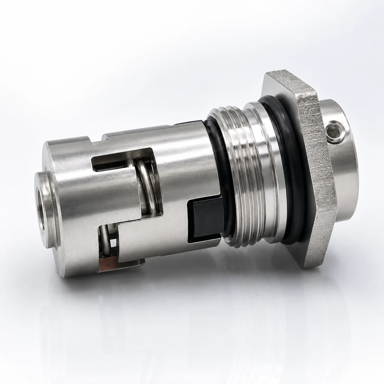 Gleitringdichtung in Patronenbauweise mit Flansch und O-Ring, Bauart wie in Grundfos CR-Pumpen
