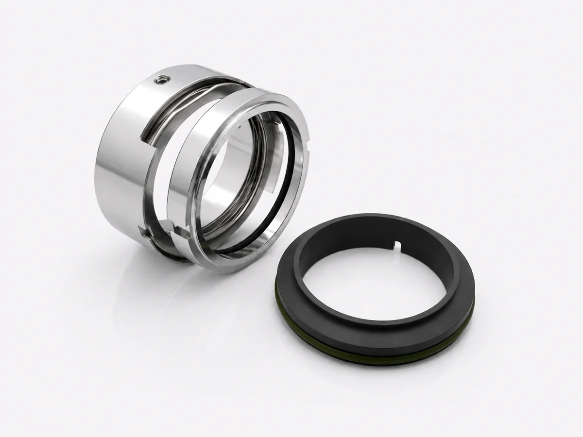 Wellfeder-Gleitringdichtung mit Gegenring